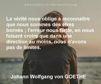Citation de Johann Wolfgang von GOETHE
