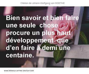 Citations Johann Wolfgang von GOETHE
