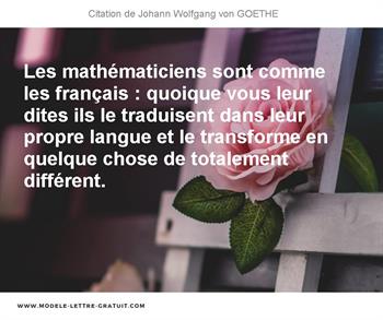 Citations Johann Wolfgang von GOETHE