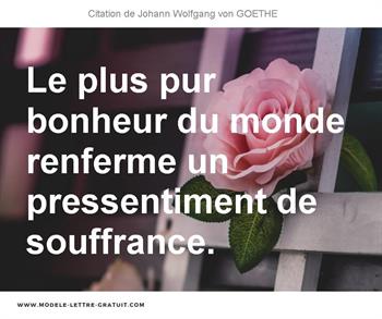Citations Johann Wolfgang von GOETHE