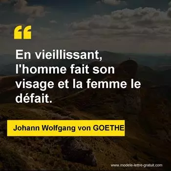 Citation Johann Wolfgang von GOETHE