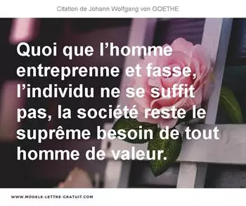 Citations Johann Wolfgang von GOETHE