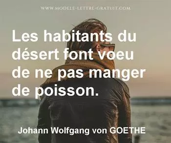 Citation de Johann Wolfgang von GOETHE