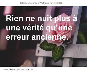 Citations Johann Wolfgang von GOETHE