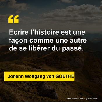 Citations Johann Wolfgang von GOETHE
