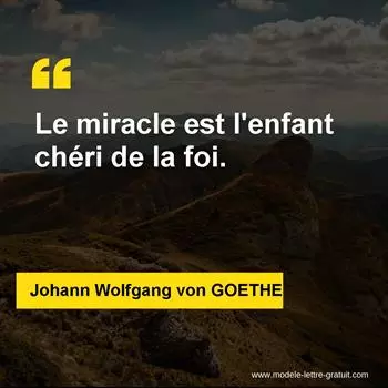 Citation Johann Wolfgang von GOETHE