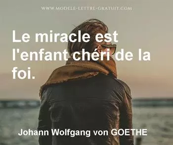 Citation de Johann Wolfgang von GOETHE