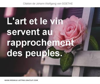 Citations Johann Wolfgang von GOETHE