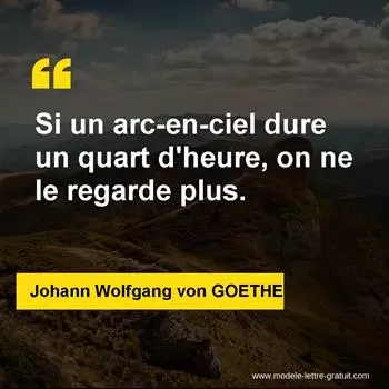 Citation Johann Wolfgang von GOETHE