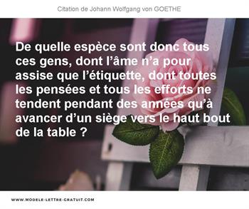 Citations Johann Wolfgang von GOETHE