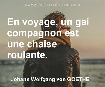 Citation de Johann Wolfgang von GOETHE