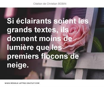 Citations Christian BOBIN