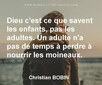 Citation de Christian BOBIN