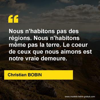 Citation de Christian BOBIN