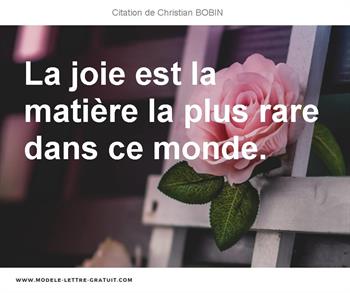 Citations Christian BOBIN