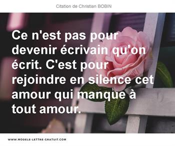 Citations Christian BOBIN