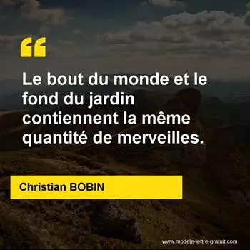 Citation Christian BOBIN