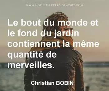 Citation de Christian BOBIN