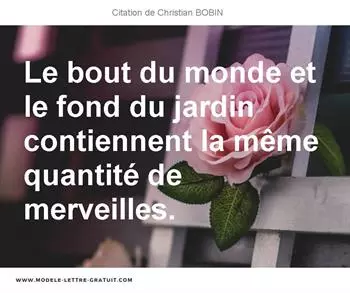 Citations Christian BOBIN