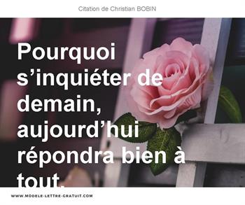 Citations Christian BOBIN