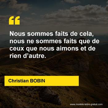 Citation de Christian BOBIN