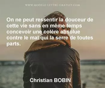 Citation de Christian BOBIN