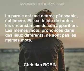 Citation de Christian BOBIN