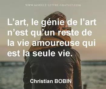 Citation de Christian BOBIN