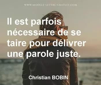 Citation de Christian BOBIN