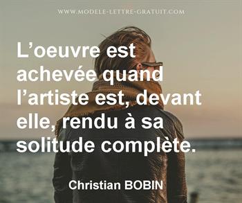 Citation de Christian BOBIN