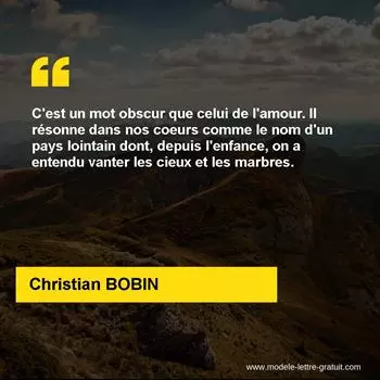 Citation Christian BOBIN