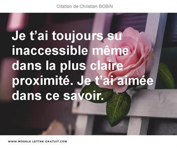 Citations Christian BOBIN