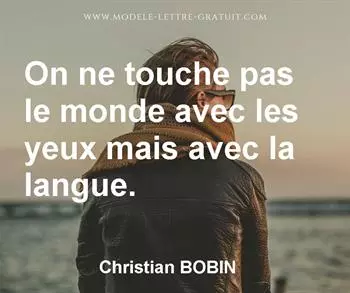 Citation de Christian BOBIN