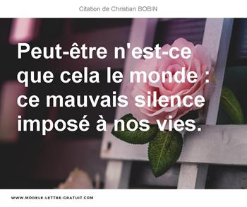 Citations Christian BOBIN
