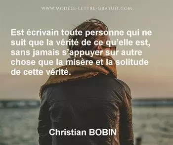 Citation de Christian BOBIN