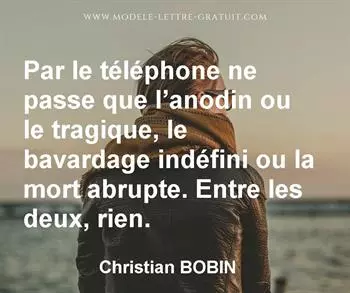 Citation de Christian BOBIN