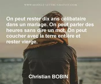 Citation de Christian BOBIN