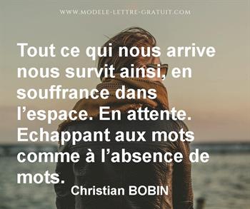 Citation de Christian BOBIN