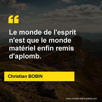 Citation de Christian BOBIN