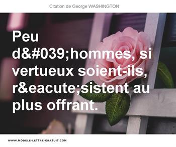 Citations George WASHINGTON