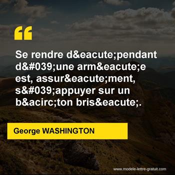 Citation de George WASHINGTON