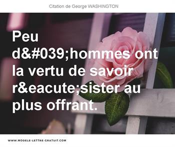 Citations George WASHINGTON