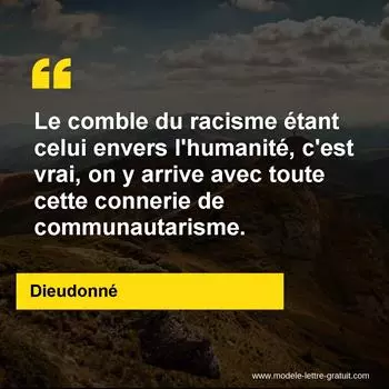 Citation Dieudonné