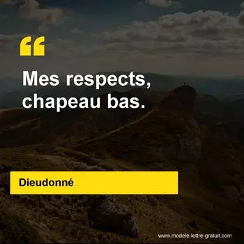Citation Dieudonné