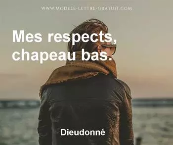 Citation de Dieudonné