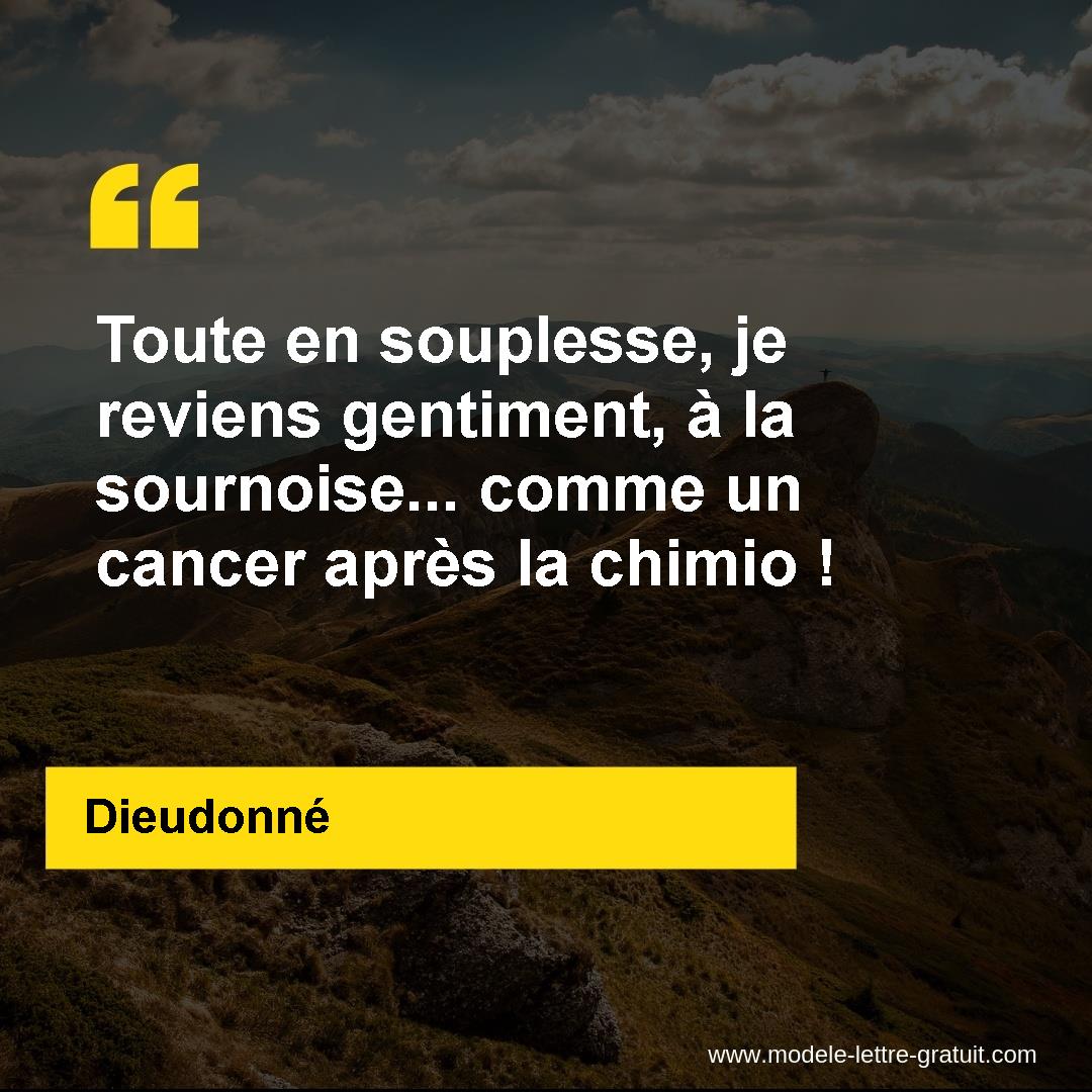 Toute En Souplesse Je Reviens Gentiment A La Sournoise Dieudonne