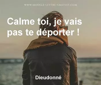 Citation de Dieudonné