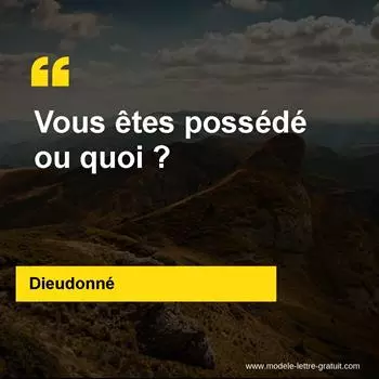 Citation Dieudonné