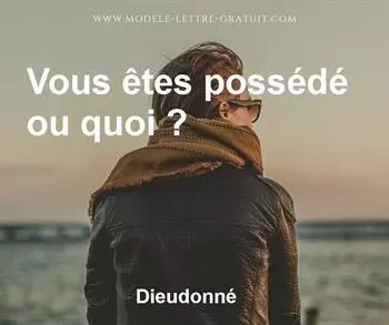 Citation de Dieudonné