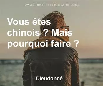 Citation de Dieudonné